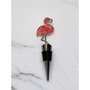 Whimsical Flamingo Wine Bottle Stopper - Fun Resin Stopper for Wine Lovers